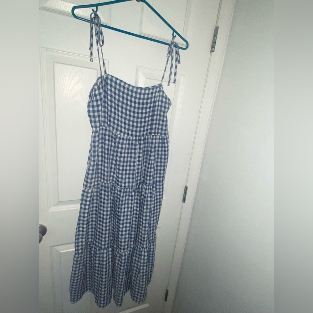 Blue Gingham Women's Dress